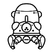 タチコマスタンプ © 攻殻機動隊製作委員会​